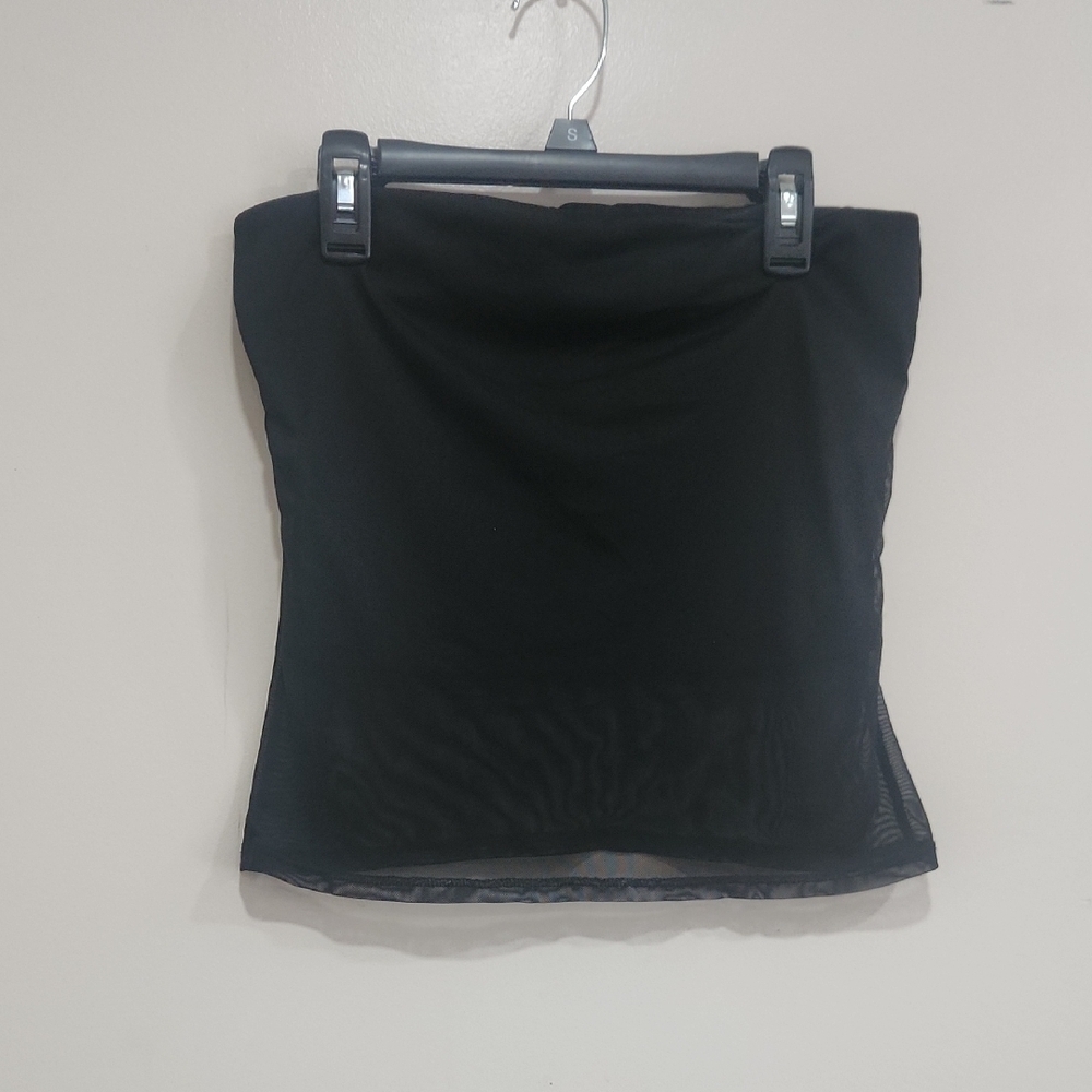 Black Strapless Top